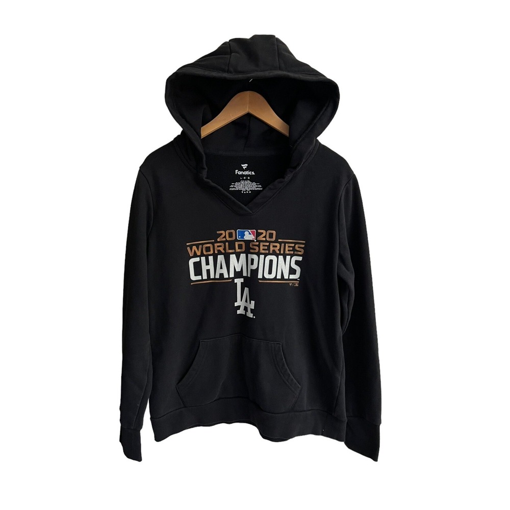LA DODGERS 2020 World Series Champions Womens Sz Large Pullover Hoodie MLB Betts